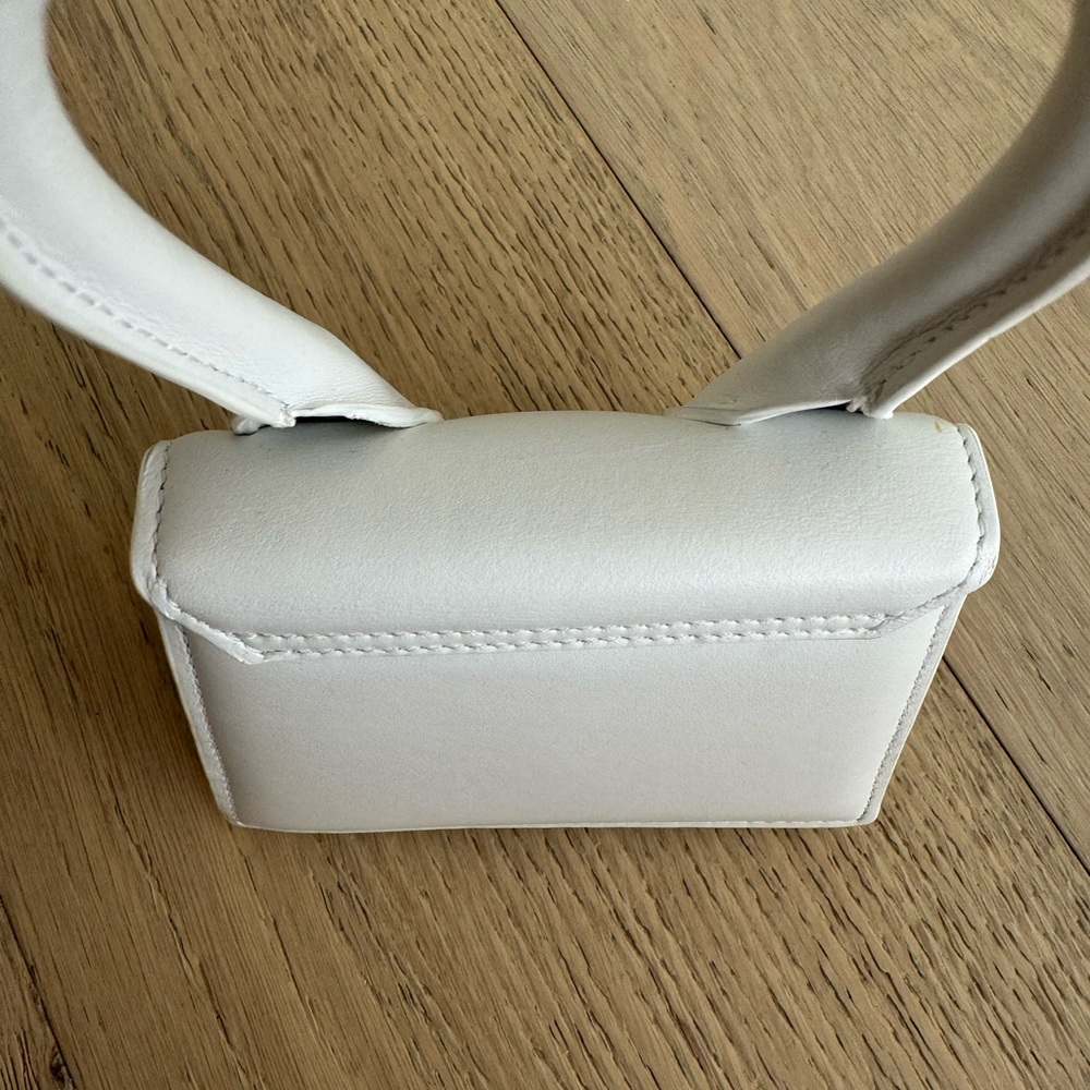 Pristine ⭐️ JACQUEMUS Le Chiquito Mini Crossbody White Leather Bag - Picture 13 of 16